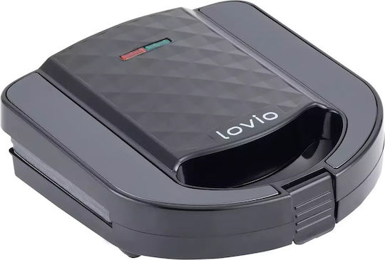 Lovio Home Сандвич тостер грил с подвижни плочи 750W Черна