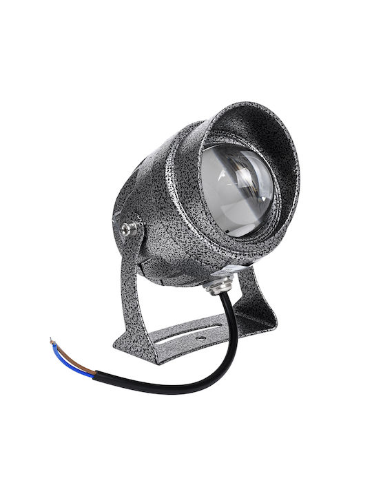 GloboStar Φωτιστικό Προβολάκι LED Εξωτερικού Χώρου 16W IP65 Ασημί