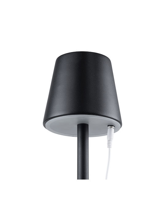 GloboStar Nega Outdoor Floor Lamp LED 2.2W With Warm White Light IP44 Black