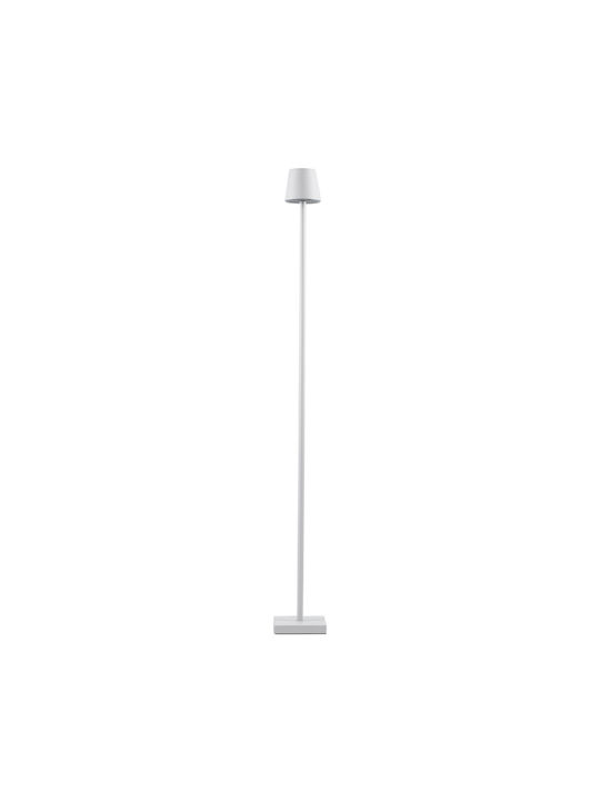 GloboStar Nega Outdoor Floor Lamp LED 2.2W with Warm White Light IP44 White