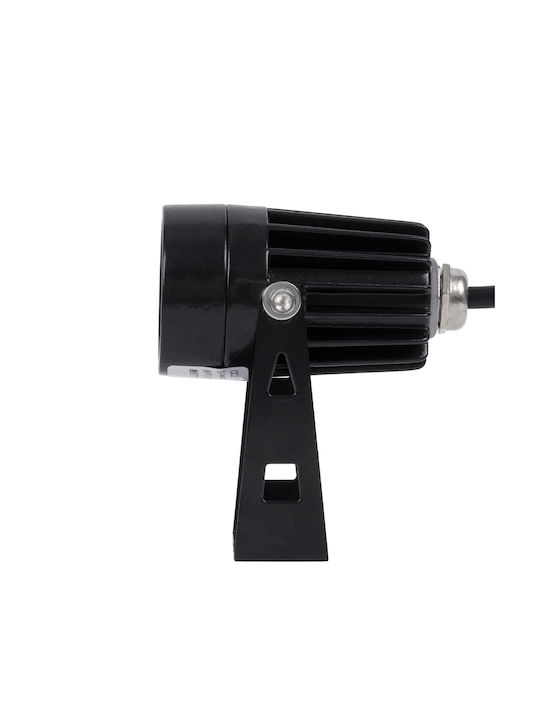 GloboStar Φωτιστικό Προβολάκι LED Εξωτερικού Χώρου 1W με Θερμό Λευκό Φως IP65 Μαύρο