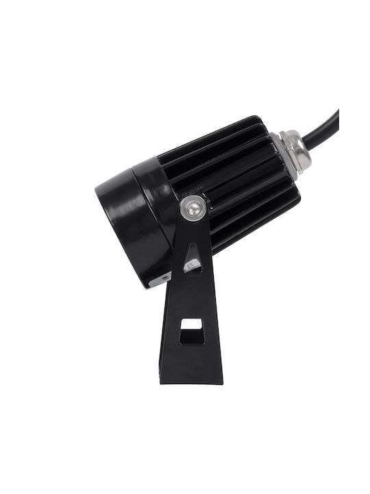 GloboStar Φωτιστικό Προβολάκι LED Εξωτερικού Χώρου 1W με Θερμό Λευκό Φως IP65 Μαύρο