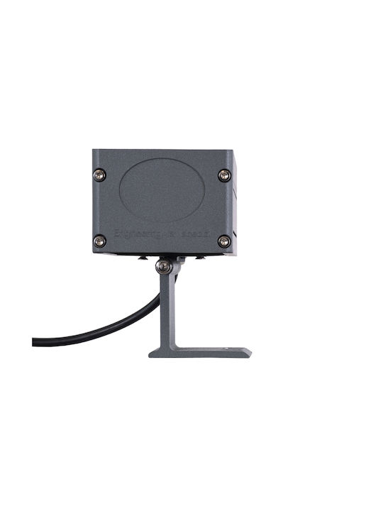 GloboStar Flood-Dany Outdoor Floor Lamp LED Wall Washer 24W with Natural White Light IP65 Gray