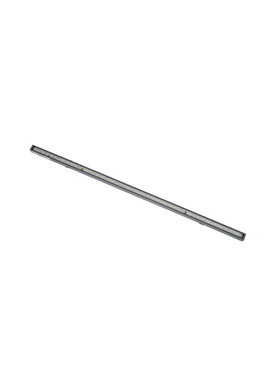 GloboStar Digi-Bar Outdoor LED Wall Washer 12W With Warm White Light IP65 Silver