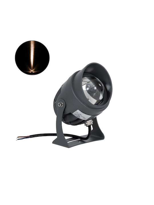 GloboStar Spotnenia Proiector LED Pentru Exterior 16W Cu Lumină Alb Cald IP65 Negru