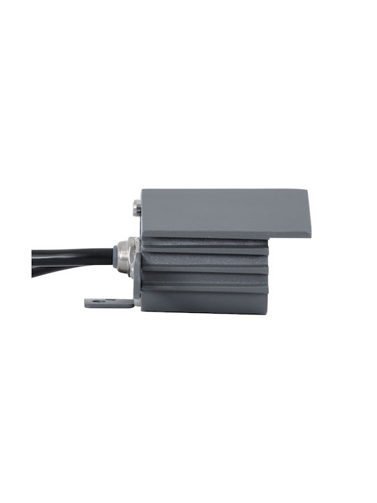 GloboStar Treelightzina Външна Стояща Лампа LED Стенна Пералня 3W RGBW IP65 Сива