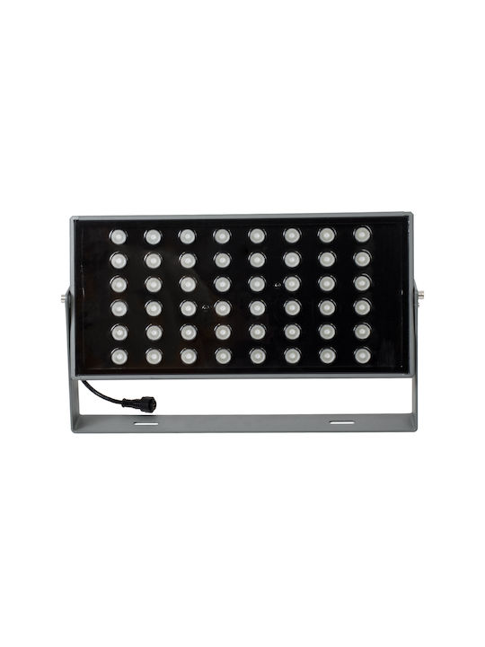 GloboStar Zana Outdoor Floor Lamp LED Wall Washer 100W RGBW IP65 Gray