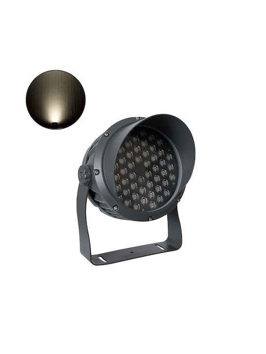 GloboStar Flooddimo Outdoor LED Wall Washer 54W with Natural White Light IP67 White