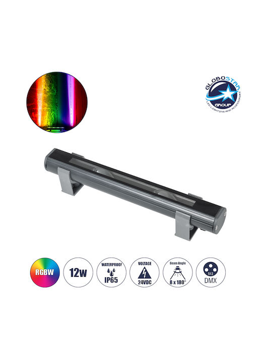 GloboStar Window-Bari Lampă De Podea Pentru Exterior LED Mașină De Spălat Pe Perete 12W RGBW IP65 Gri