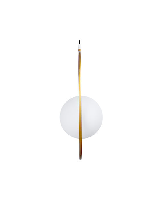 GloboStar Hamburg Pendant Light Gold Ball with Socket E14, E.14 25x20x50cm