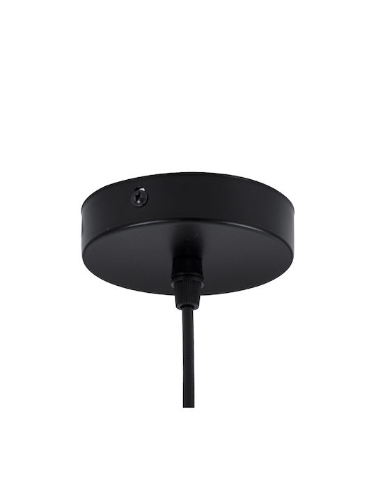 GloboStar Hamburg Hängelampe Schwarz Kugel mit Fassung G9 20x15x40cm.