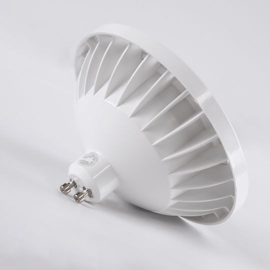 GloboStar LED Bulb 15W 70mm for Socket GU10 and Shape AR111 Warm White 1650lm