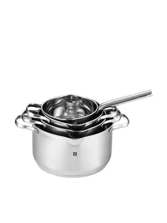 Zokura Cookware Set of Stainless Steel with No Coating 8pcs