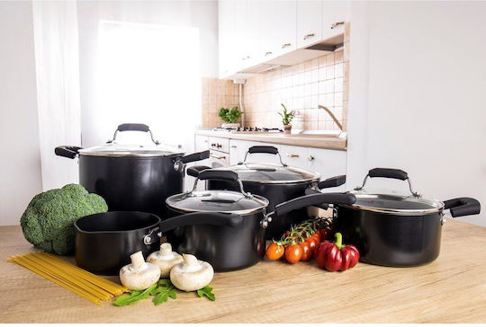 Zokura Set Oale din Aluminiu cu Acoperire Antiaderentă 5 Piese