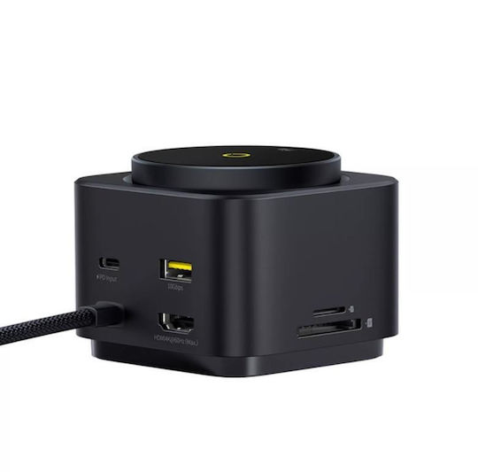Baseus Magsafe Ladegerät 15W Schwarzs (Mag Pro Series II 7-in-1)
