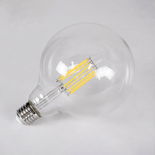 GloboStar LED крушка 12W 180mm за фасунга E27 и форма G125 Неутрално бяло 1320лм Димируем