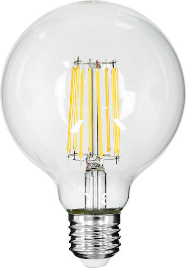 GloboStar LED Bulb 12W 135mm for Socket E27 and Shape G95 Natural White 1320lm Dimmable