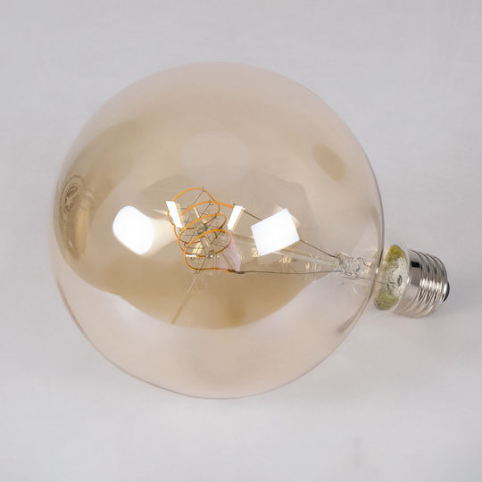 GloboStar LED крушка 4W 180mm за фасунга E27 и форма G125 Топло бяло 280лм Димируем