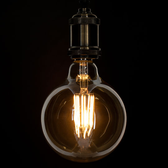 GloboStar Edison Retro LED крушка 12W 180mm за фасунга E27 и форма G125 Топло бяло 1260лм Димируем