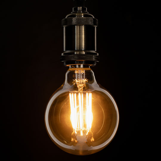 GloboStar Edison Retro LED крушка 12W 137mm за фасунга E27 и форма G95 Топло бяло 1260лм Димируем