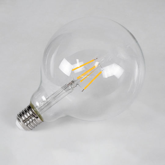 GloboStar LED Bulb 4W 180mm for Socket E27 and Shape G125 Warm White 400lm Dimmable