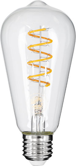 GloboStar LED Bulb 6W 145mm for Socket E27 and Shape ST64 Warm White 510lm Dimmable