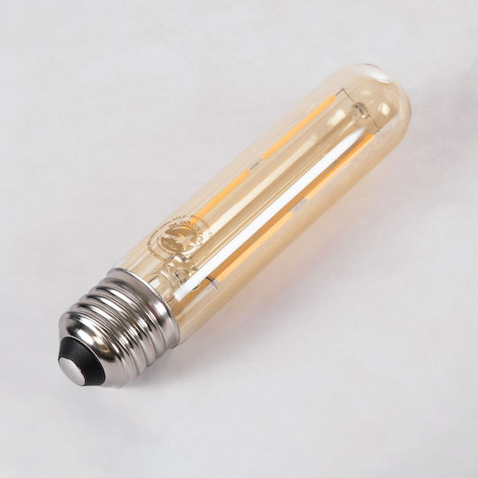 GloboStar Λάμπα LED 4W 135mm για Ντουί E27 και Σχήμα T30 Θερμό Λευκό 360lm Dimmable