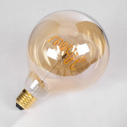 GloboStar LED-Lampe 2.4W 180mm für Fassung E27 und Form G125 Warmes Weiß 204lm Dimmbar
