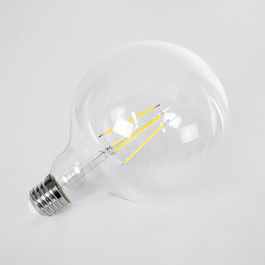 GloboStar LED-Lampe 4W 138mm für Fassung E27 und Form G125 Naturweiß 840lm