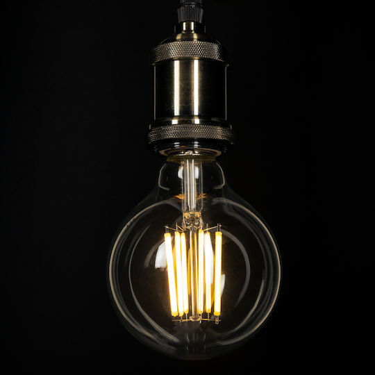 GloboStar LED крушка 7W 138mm за фасунга E27 и форма G95 Топло бяло 1470лм