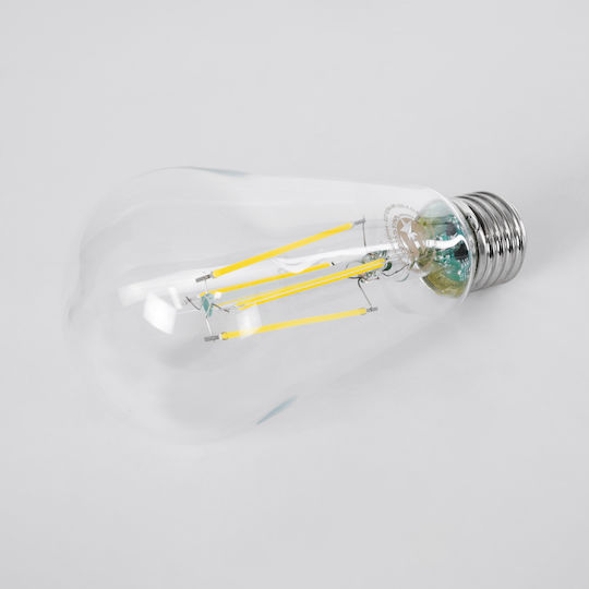 GloboStar LED Bulb 4W 145mm for Socket E27 and Shape ST64 Natural White 840lm Dimmable