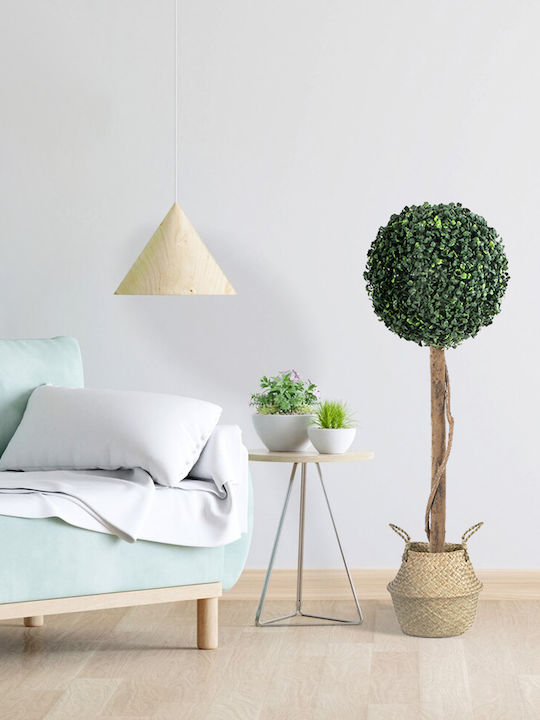 GloboStar Ibiza Planter Wicker Beige 23x23x30cm.