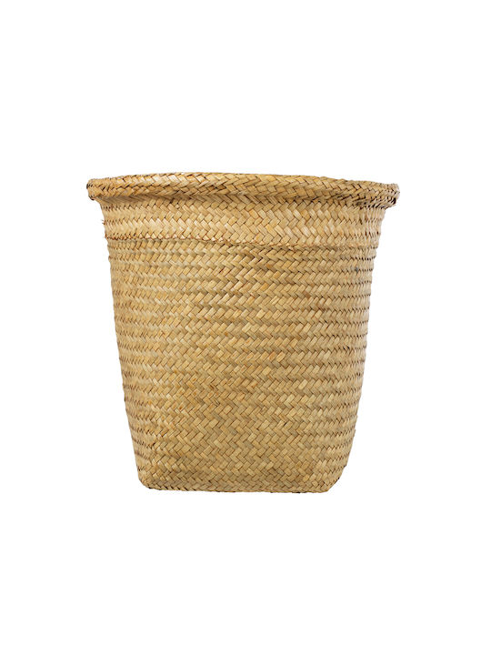 GloboStar Übertopf Korbweide Beige mit Gestell 30x30x30εκ.