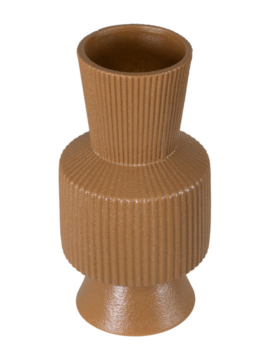 GloboStar Decorative Vase Amalfi Orange 7.5x7.5x20cm