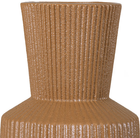 GloboStar Decorative Vase Amalfi Orange 7.5x7.5x20cm