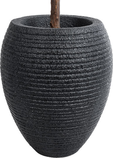 GloboStar Nashville Planter Polyester Black with Stand 40x40x50cm.