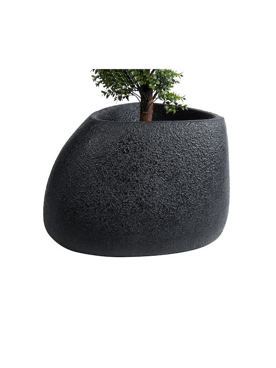 GloboStar Chloe Ghiveci Poliester Negru 60x55x43εκ.