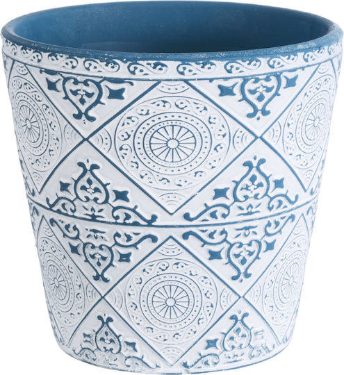 GloboStar Casablanca Planter Ceramic White 14x14x13cm.