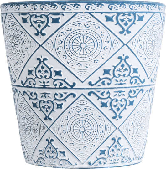GloboStar Casablanca Planter Ceramic White 14x14x13cm.