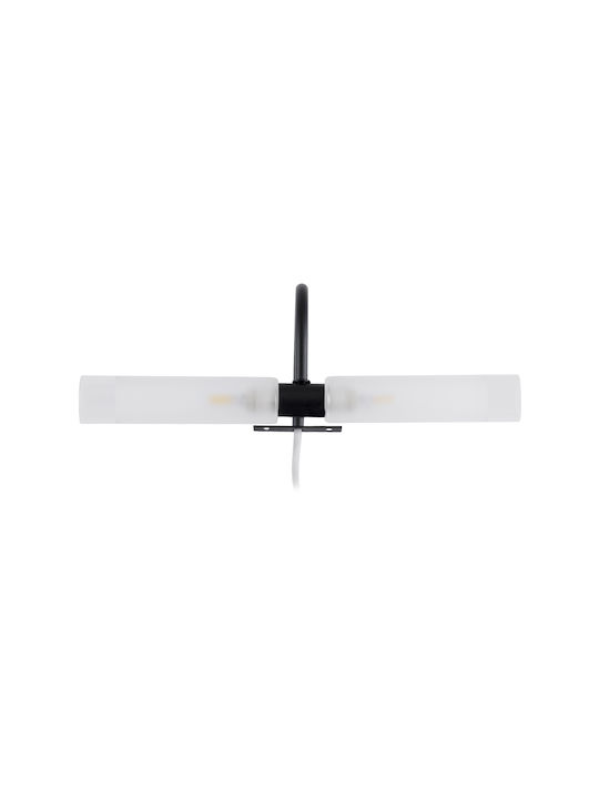 GloboStar Flora Modern Lamp Bathroom with Socket G9 Black 31x12cm