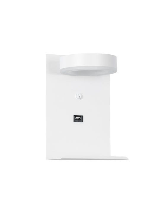 GloboStar Crown Modern Leuchte Wand mit Integrierter LED und Neutralweißes Licht 23x23cm