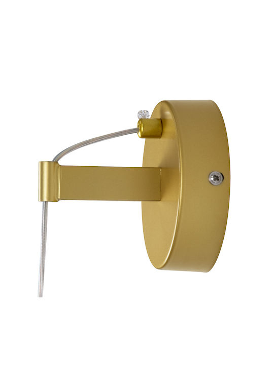 GloboStar Tears Modern Lamp Wall with Integrated LED and Adjustable White Light Gold 3.2x51.5cm