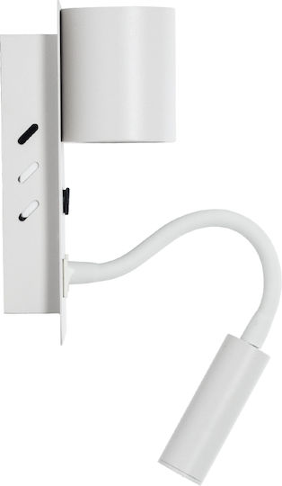 GloboStar Ibis Modern Lamp Wall with Integrated LED and Natural White Light 10x18cm
