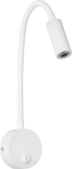 GloboStar Goose Single LED Natural White Spot in White Color