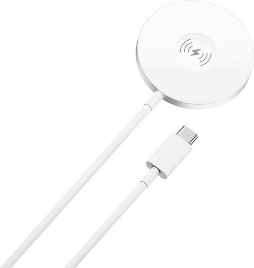 Forever Зарядно Magsafe 15W Бял (MAWC-400)