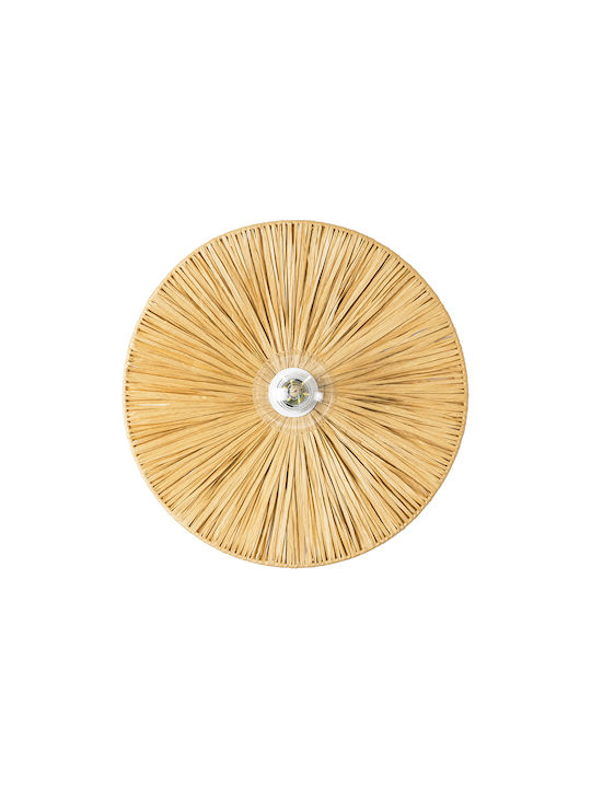 GloboStar Colombo Lamp Wall with Socket E27 Beige 40x4.5x9cm