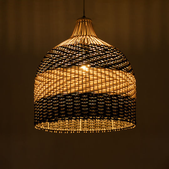 GloboStar Barbados Ceiling Light Beige Boho Grid with E27 Socket 40x40x45cm