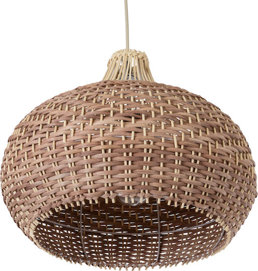 GloboStar Panama Ceiling Light Beige Boho Grid with E27 Socket 40x40cm