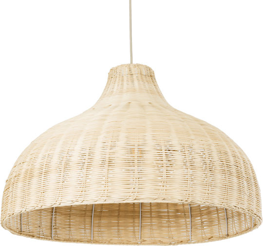 GloboStar Afuru Ceiling Light Beige Boho Grid with E27 Socket 60x60x40cm