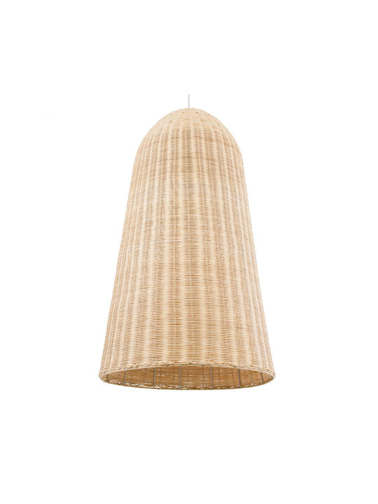 GloboStar Farol Κρεμαστό Φωτιστικό Μπεζ LED Boho Πλέγμα 60εκ.